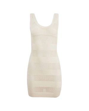 Fleur du Mal Simone Mini Dress - White