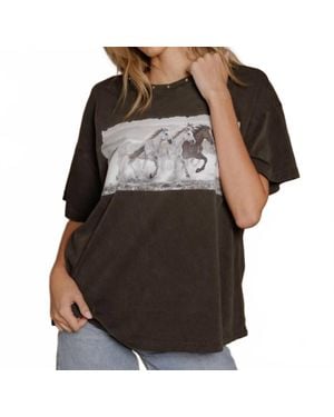 All of Us Horse Big Boy Tee - Black
