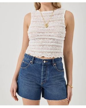 Rolla's Lou High Rise Shorts - Blue