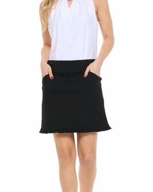 Aryeh Ruffle Hem Skort - Black