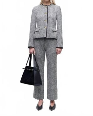 Jonathan Simkhai Ivie Herringbone Blazer - Gray