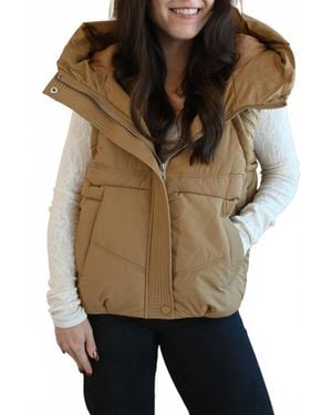 Greylin Moreland Avenue Puffer Vest - Brown