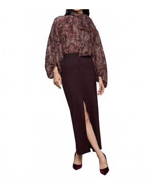 L'Agence Maceline Maxi Skirt - Red