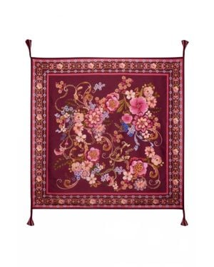 Johnny Was Rolanda Silk Scarf - Red