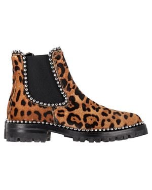 Alexander Wang Spencer Leopard-Print Chelsea Boots - Brown