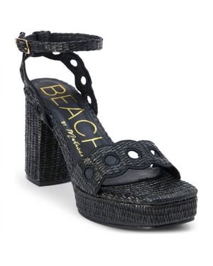 Matisse Moorea Block Heel Ankle Strap Sandals - Black