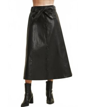In February Liv Midi Skirt - Black