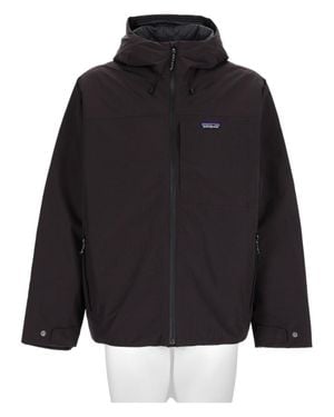 Patagonia Minimalistic Adjustable Hood Sports Jacket - Black