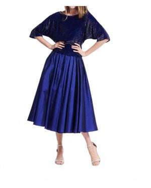 EMILY SHALANT Dolman Sleeve Top - Blue