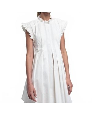 Kika Vargas Corie Sleeveless Mini Dress - White