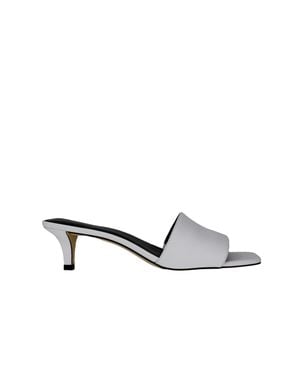 Michael Kors Merriam Kitten Sandals Optic 40S5Mmms1L - White