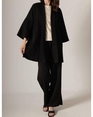 Before You Butter Modal Oversized Cardigan - Black