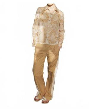 Le Superbe Sand Castle Boyfriend Shirt - Natural