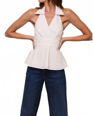 Hutch Colbie Halter Top - Blue