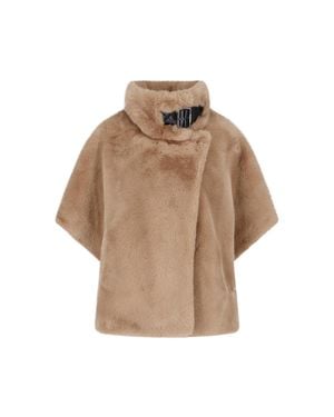 Pinko Polyurethane-Trim Jacket - Natural