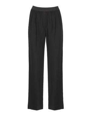Loulou de Saison Takaroa Lds Viscose Straight-Leg Pants - Black