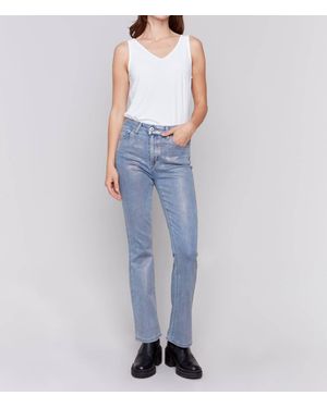 Charlie b Shimmer Bootcut Leg Pants - Blue