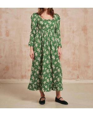 Pink City Prints Tilda Dress - Green