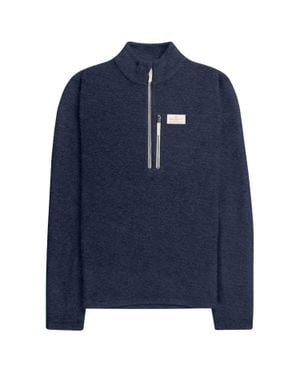 Amundsen Hut Half Zip Sweater - Blue