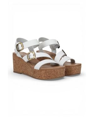 Blowfish Wedge Strappy Espadrille Heel Sandals - White