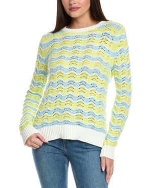 Isla Levi Wave Stripe Sweater - Green