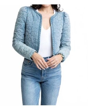 Karlie Jean Floral Jacket - Blue