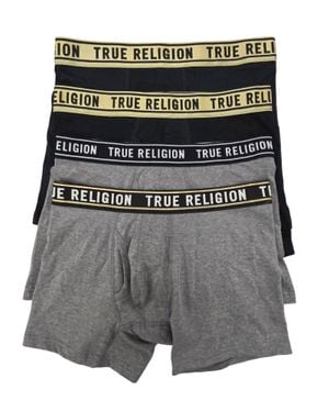 True Religion 4-Pack Modal Boxer Briefs - Gray