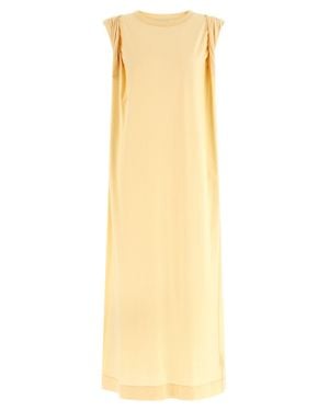 Dries Van Noten Cotton Long Dress - Yellow