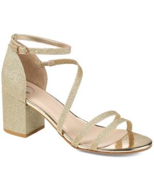 Journee Collection Collection Bella Sandals - Metallic