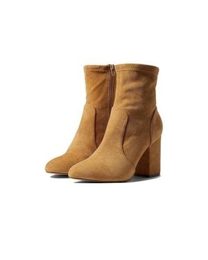 Madden Girl Rangerr Boots 8.5 Tan Micro Leather Side Zipper Bootie Khd351 - Brown