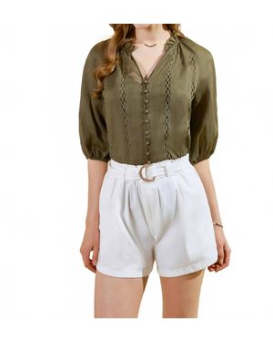 G.D.S. Isabetta Blouse - Green