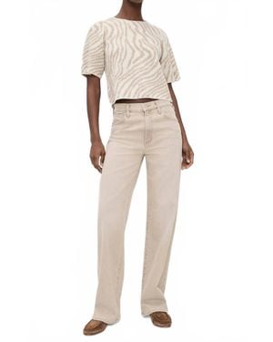 Le Jean Lulu Crew Neck Sweater - Natural