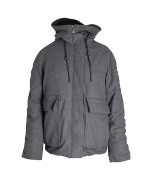 Acne Studios Asa Puffed Hooded Winter Jacket - Gray