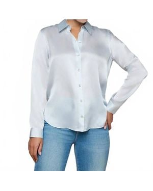 L'Agence Tyler Long Sleeve Blouse - Blue