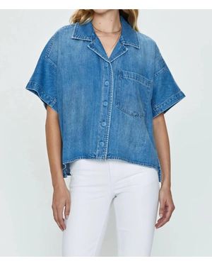 Pistola Bella Denim Vest - Blue