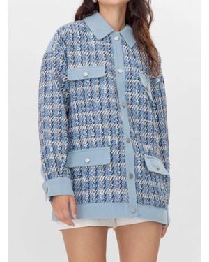 Greylin Bailey Tweed Jacket - Blue