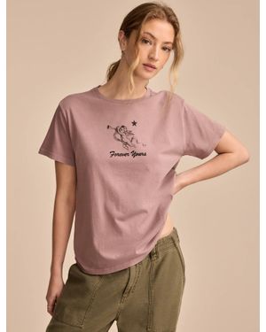 Lucky Brand Forever Mine Boyfriend Tee - Natural