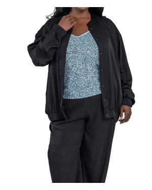 Nouvelle Silk95five Brooklyn Bomber Jacket - Black