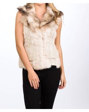 Love Token Asher Fur Vest - Black