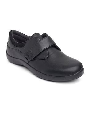 Anodyne No. 63 Leather Comfort Stretch Casual Shoes Khd361 - Black