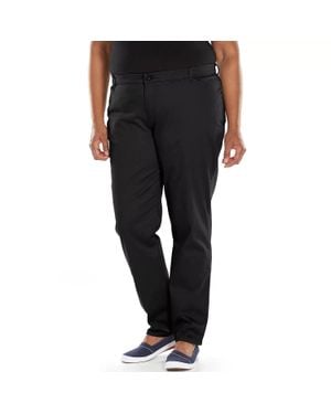 Lee Jeans All Day Pants Stretch Relaxed Fit Straight Leg Red878 - Black
