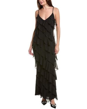AREA STARS Riza Ruffle Dress - Black
