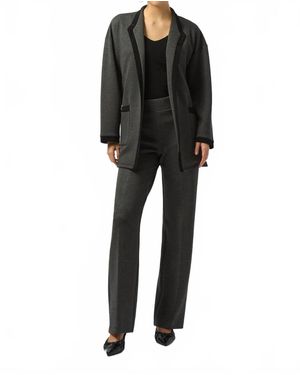 Joseph Ribkoff Wide-Leg Pull-On Pants - Black