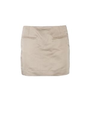 Grifoni Linen Cotton Mini Skirt - White
