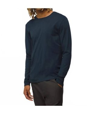 Prana Everyday Long Sleeve Tee - Blue