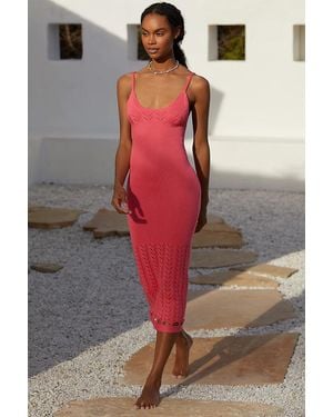 Peixoto Nora Knit Midi Dress - Pink