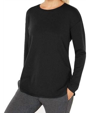 32 Degrees Activewear Fleece Athleisure T-Shirt - Black