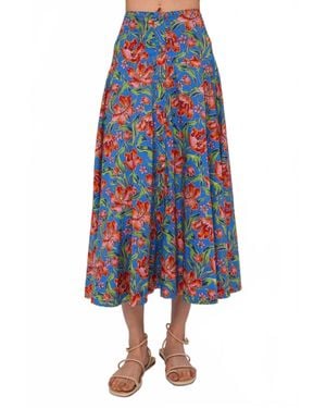LOVE THE LABEL Tricia Midi Skirt - Blue