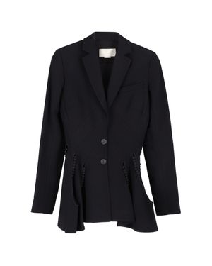 Antonio Berardi Antonio Barardi Crepe Cut Out Blazer - Black