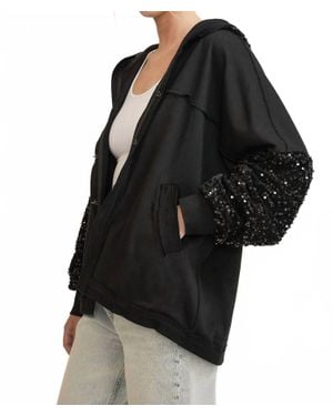 Umgee Kristine Hooded Jacket - Black
